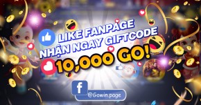 Like page nhận ngay giftcode